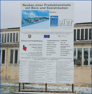 Baustellentafeln mit Digitaldruck