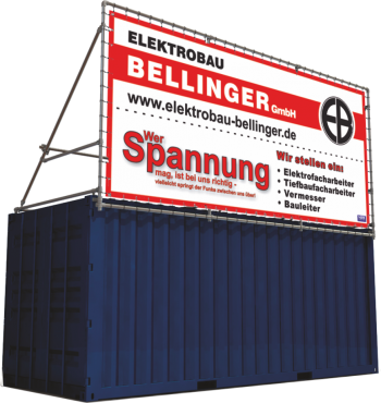 Bannerrahmen Containerrahmen Stecksystem 20 Fuss Seecontainer thumbnail