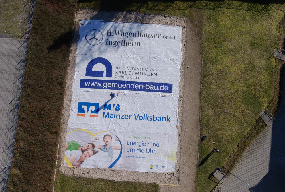 Großformatdruck Bannerdruck Meshbanner 16 x 22 m