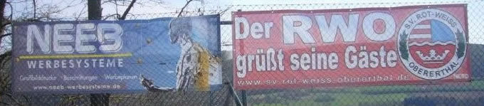 Werbebanner Gitternetzplane Mesh-Netz