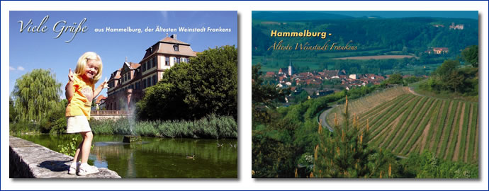 Postkarten Stadt Hammelburg