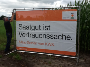 Werbebanner im Spannrahmen - Bannerrahmen "Stand"