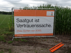 Werbebanner im Spannrahmen - Bannerrahmen "Stand"