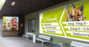 Digitaldruck Großformatdruck auf Werbeplanen PVC als Fassadenwerbung/Aussenwerbung.