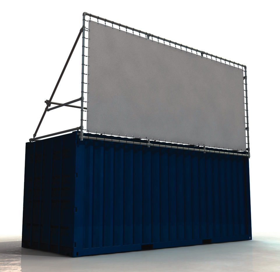 Containerrahmen 20 Fuss Container Bannerrahmen Stecksystem