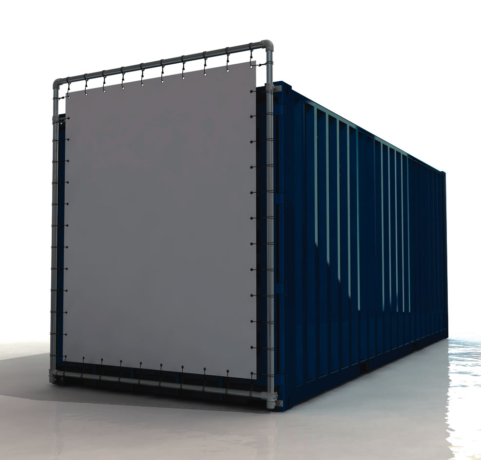 Containerrahmen 20 Fuss Container Bannerrahmen Stecksystem unten kurze Seite