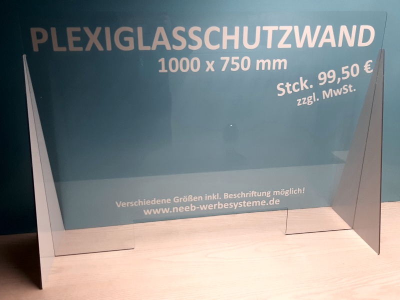 Plexiglasschutzwand Spuckscheibe