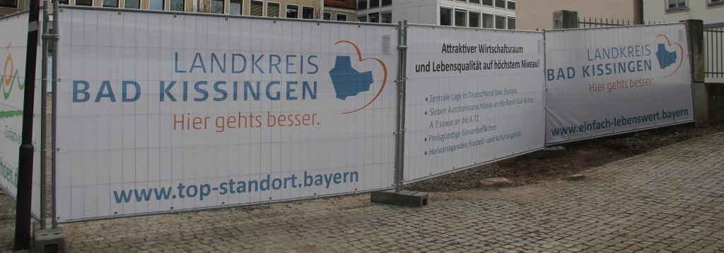 Bauzaunbanner Druck Meshbanner